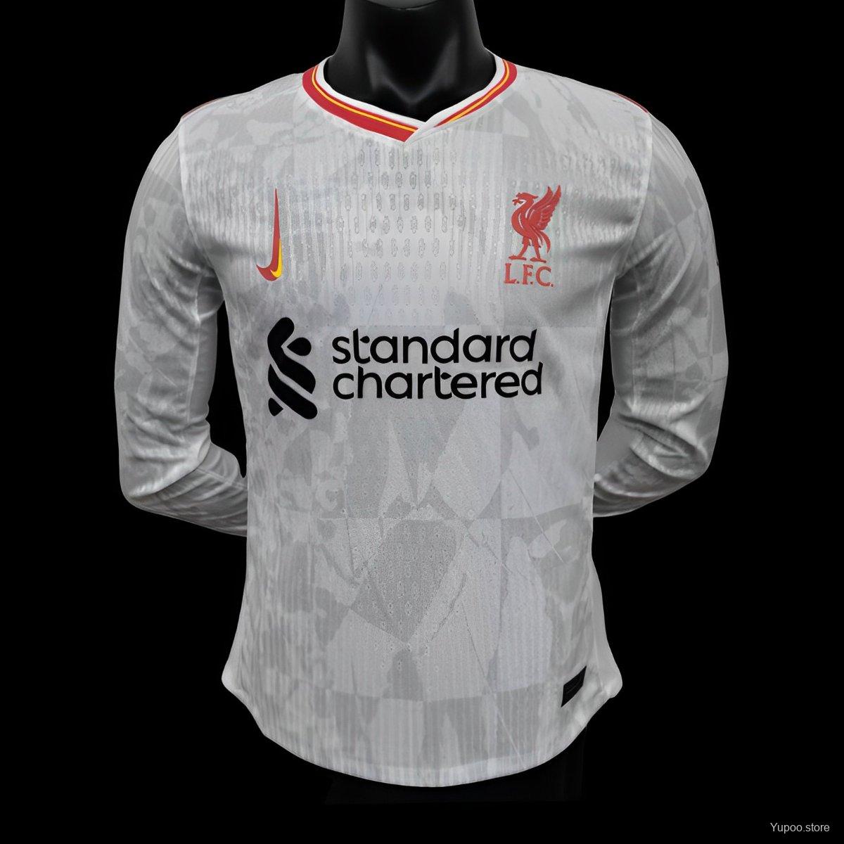 Camiseta de fútbol Liverpool 2024/25 TERCERA MANGA LARGA VERSION JUGADOR